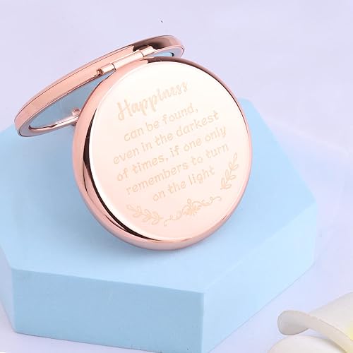 Miniatura 2 de LQRI Regalos de espejo compacto inspirador para mujeres amigas niñas regalo de felicidad espejo de maquillaje libro regalos para amantes de la magia