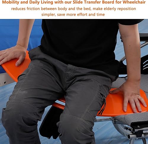Miniatura 4 de Tabla de transferencia deslizante para silla de ruedas para personas mayores discapacitadas  Transferencia de ayuda en movimiento desde la cama,