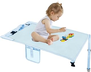 Toddler Airplane Bed & Airplane Seat Extender for Kids – Turns Plane Seat into a Bed, Comfortable Sleep Solution for Baby & Toddler on Long Flights (Blue)
