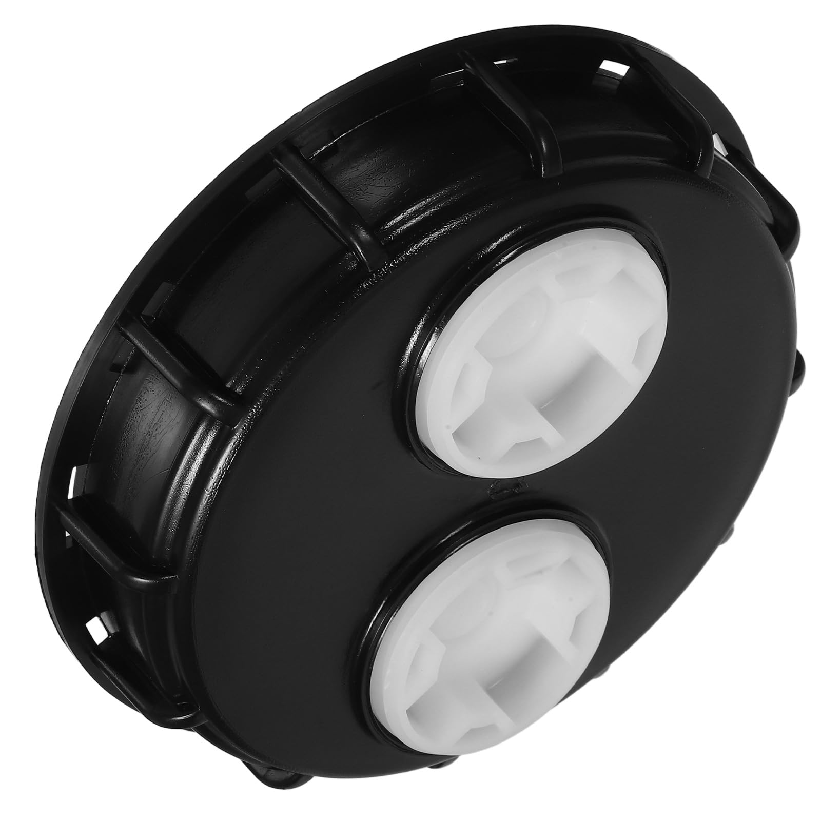 Tapa de tanque IBC negro con doble ventilación en plástico PP de alta densidad