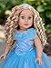 Blue Gown - 2 Piece Outfit - Blue Gown, Silver Slippers - Clothes Fits 18 Inch Doll (Doll Not Included)