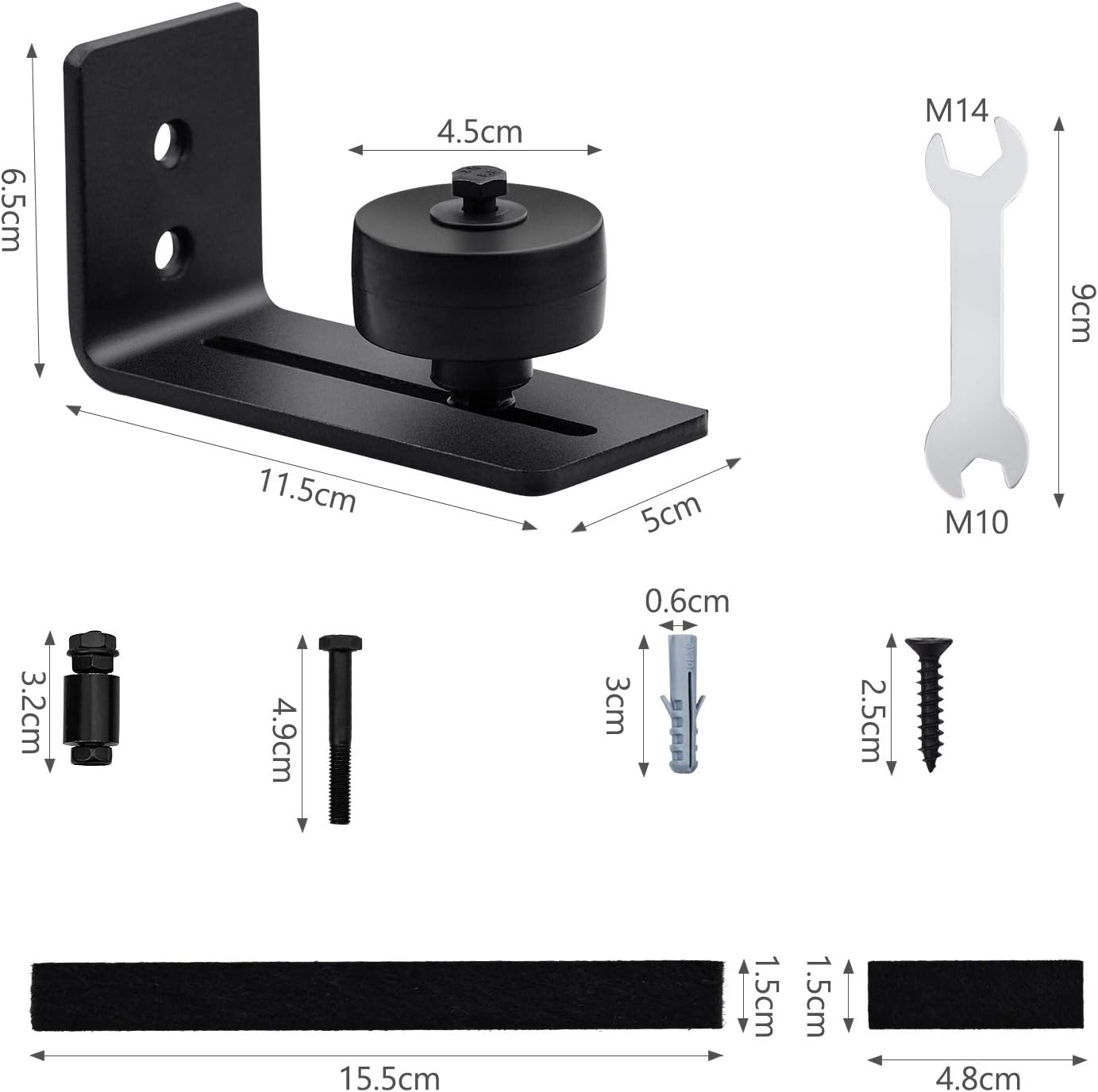 LLDYNW 4 Pcs Stainless Steel Floor Sliding Roller Guide Floor Roller Guide Sliding Door Roller - View #8