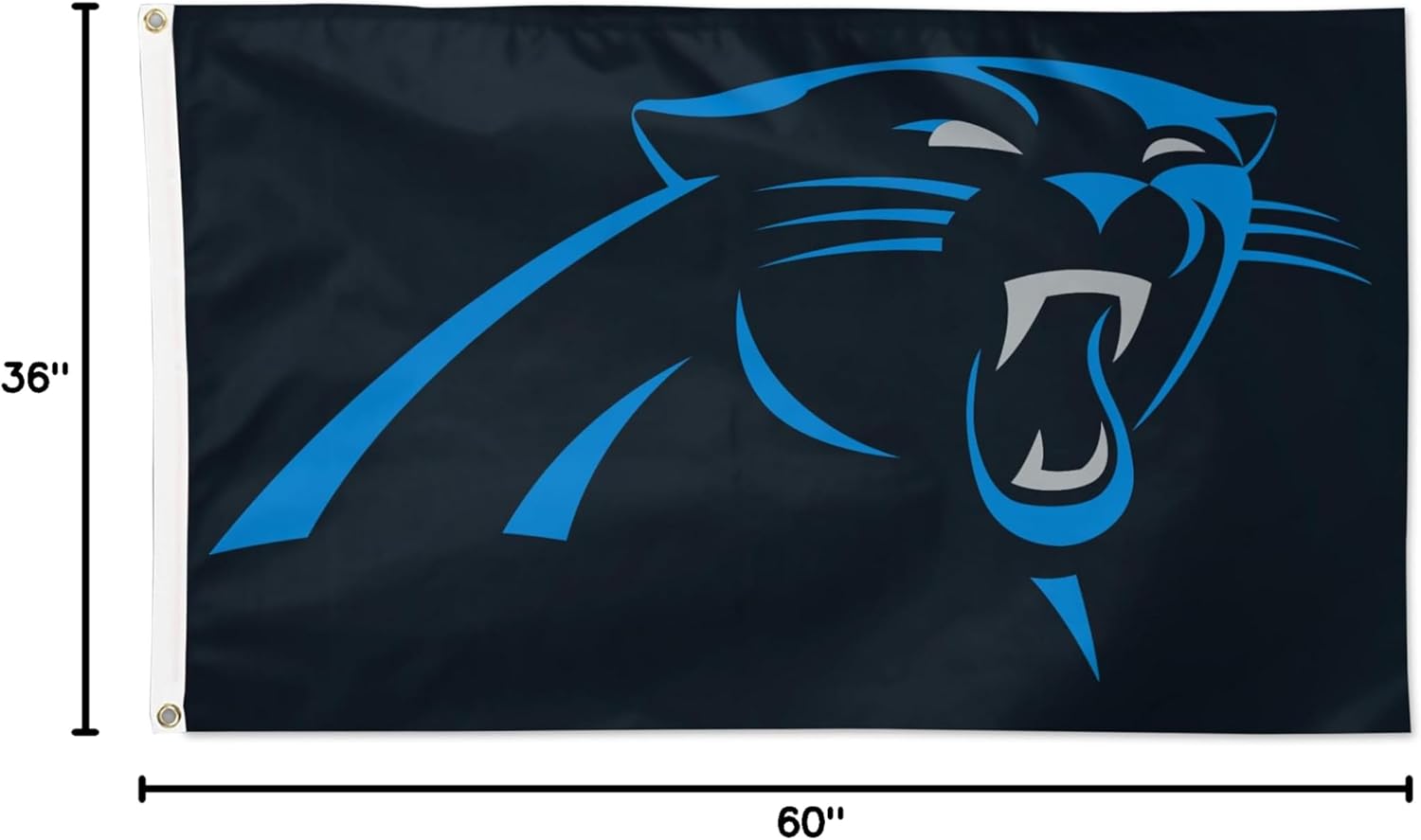 WinCraft Carolina Panthers 3' x 5' Primary Logo Single-Sided Flag