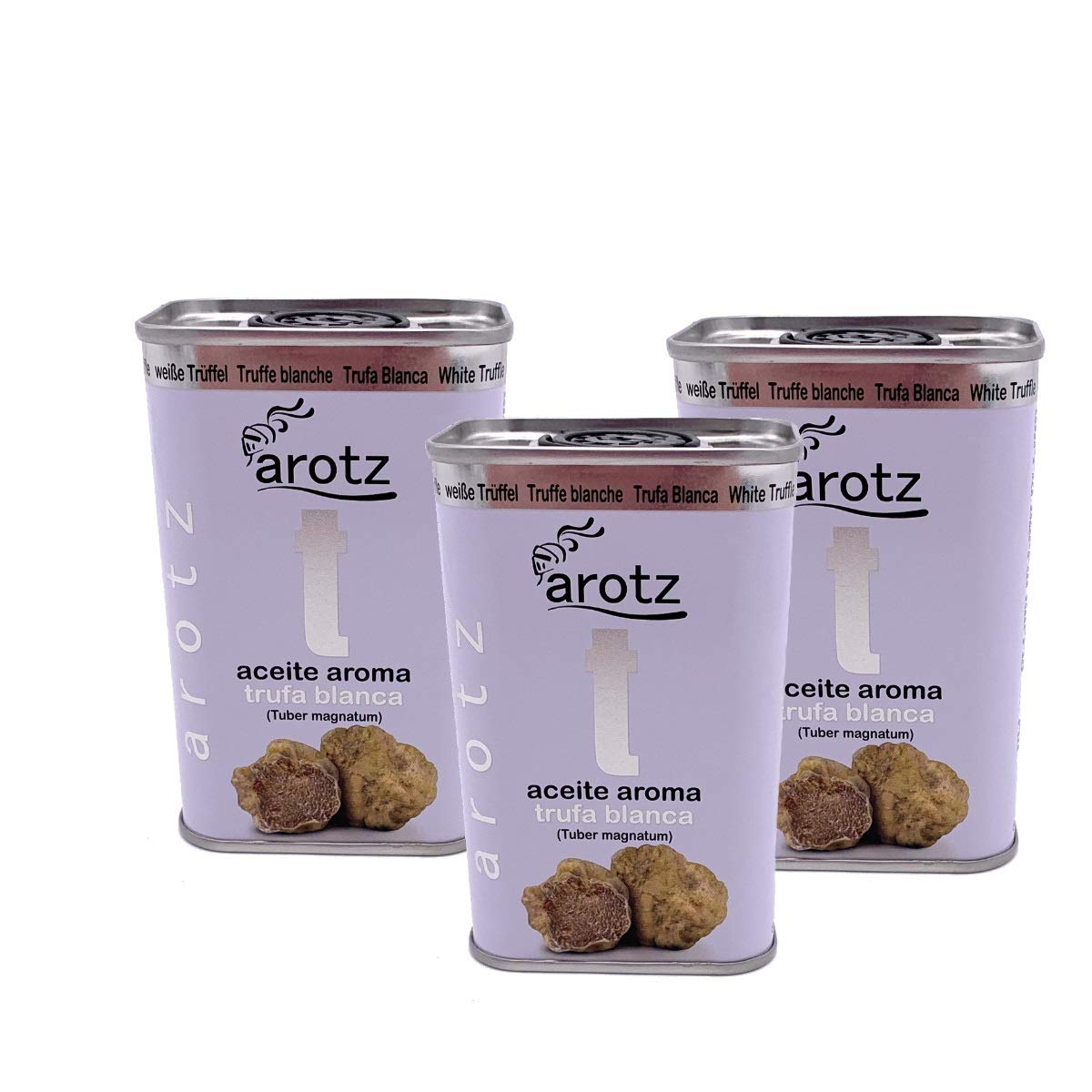 Arotz Spanisches Weißes Trüffelöl 3x 200ml, Trüffelöl von weißen Trüffelaroma