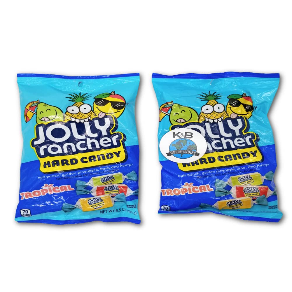 Tropical Jolly Rancher Hard Candy Variety Pack, (2 Packs