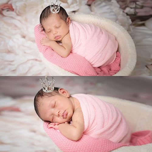Miniatura 7 de Envoltura para posar recién nacido, accesorios de fotografía para recién nacidos, manta de punto elástico suave hecha a mano para sesión de fotos de