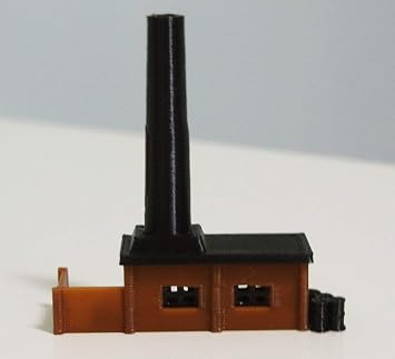 Outland Models Railway Miniature Small Boiler House with Chimney N Scale 1160
