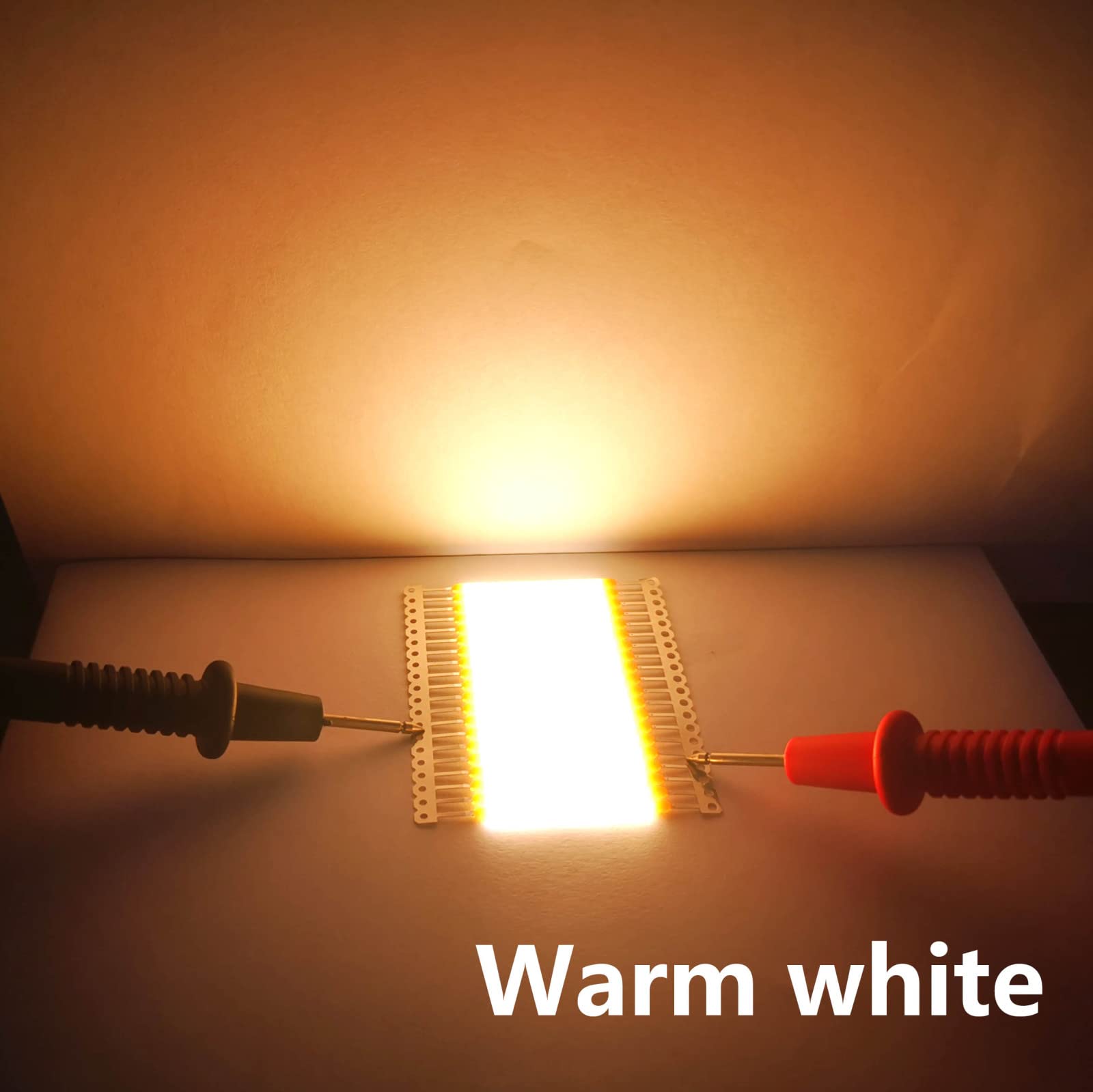 48PCS Led COB Chip 150mA Bombilla De Tungsteno LED LÁMPARAS Filamentos De Bombilla Warmwhite 2700K Para Foco,Un Conjunto De 48 Piezas.,3V Blanco Cálido