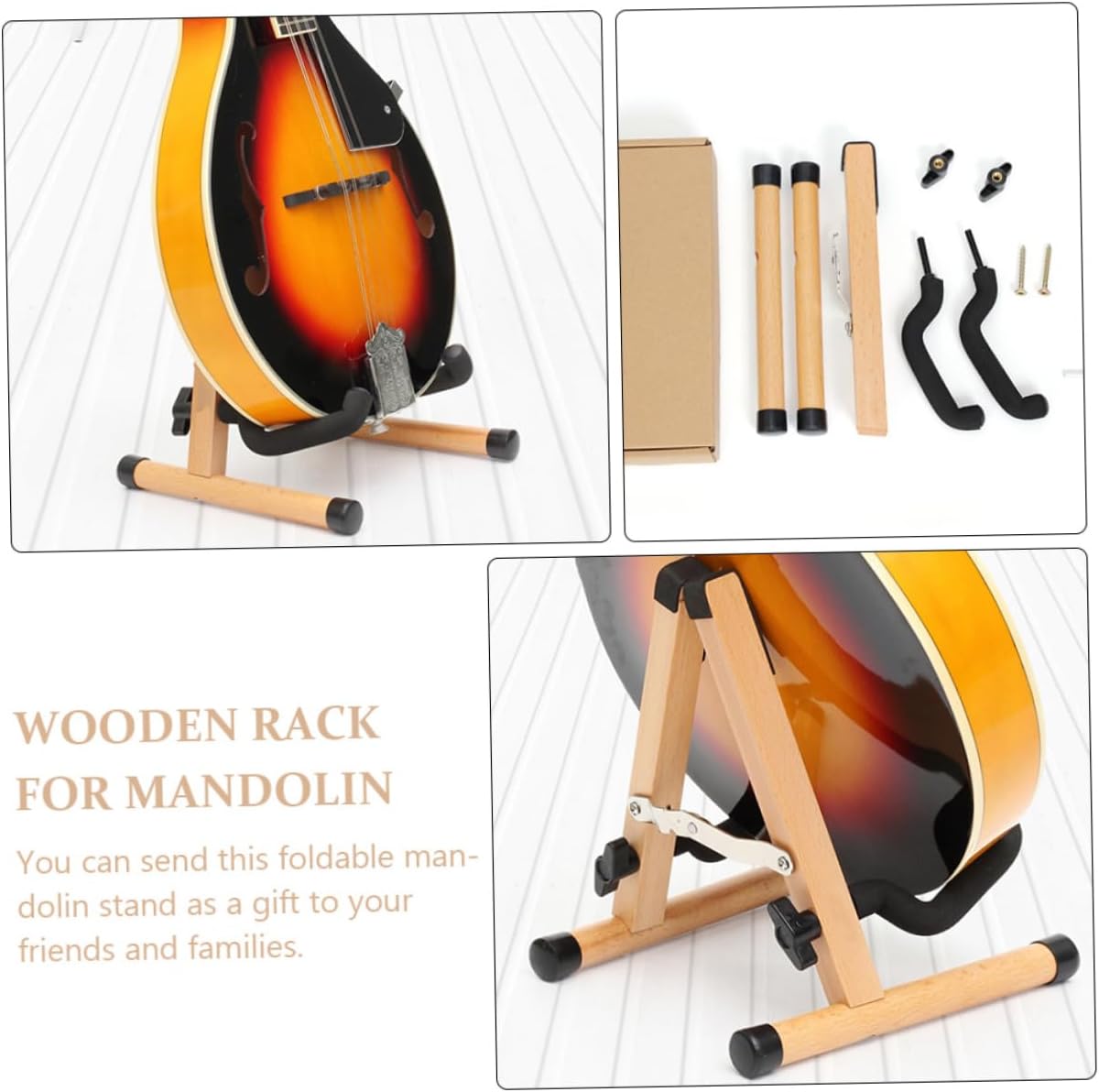 Mandolin Storage Rack Folding Mandolin Stand Base Mandolin Accessory Mandolin Stand Non-slip Bottom