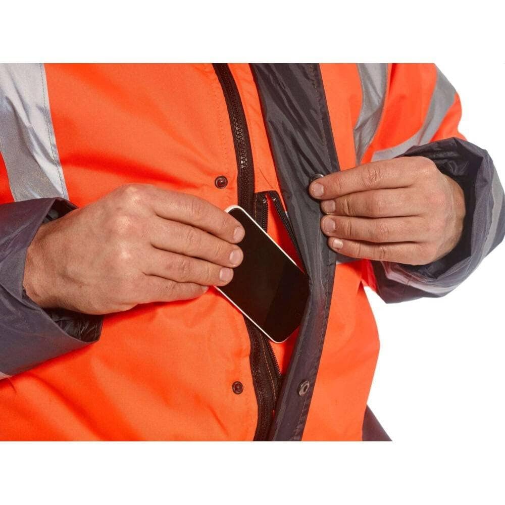 Portwest S467 Parka Bicolor Paneles en Contraste Cremallera de Doble Carro