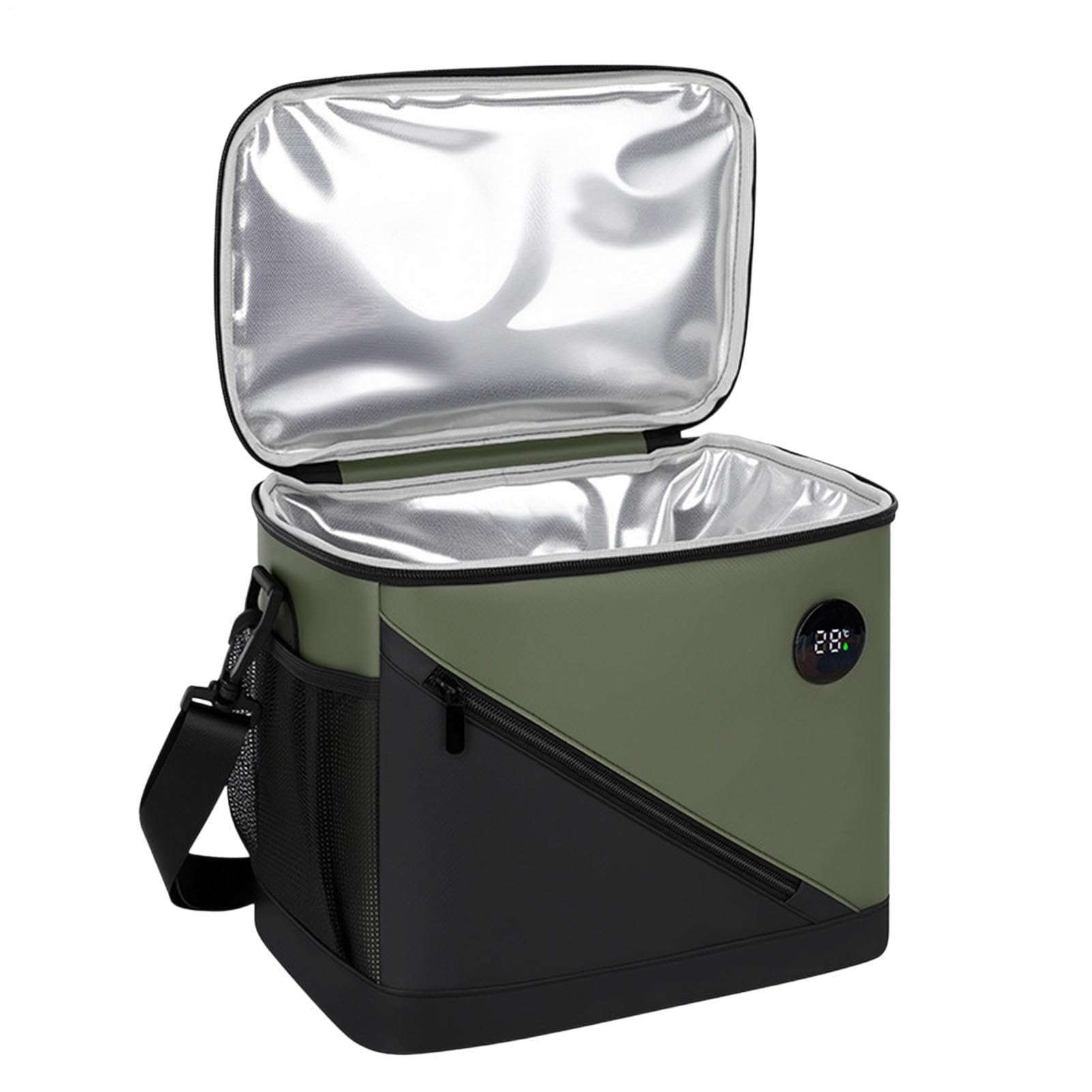 Bolsa de almuerzo isotérmica contenedor portátil de gran capacidad con asa y asa