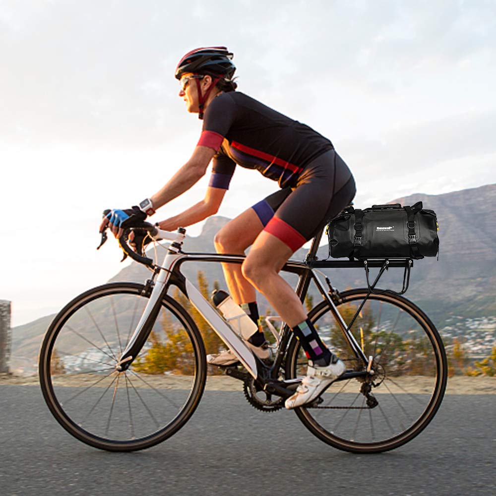 20L wasserdichte Reisetasche Multifunktionales Fahrrad Fahrrad Rücksitz Kofferraumtasche Fahrradträger Packtasche Outdoor Camping Bootfahren Kajakfahren Travelling Beach,Bike Trunk Bag