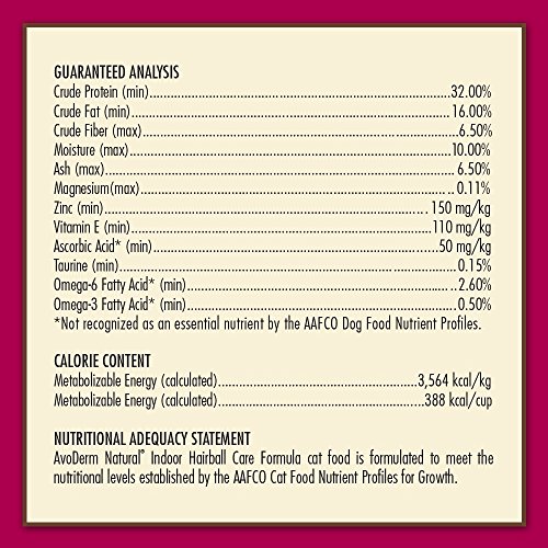 Avoderm Indoor Hairball Control Dry Cat Food, Chicken Meal Recipe, 6-Pound #TOP5