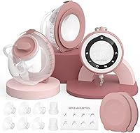 Momcozy V1 Pro Hands-Free Wearable Breast Pump - Hospital-Grade, 45 Suction Levels, 8 Sessions/Charge, Leak-Proof Flange