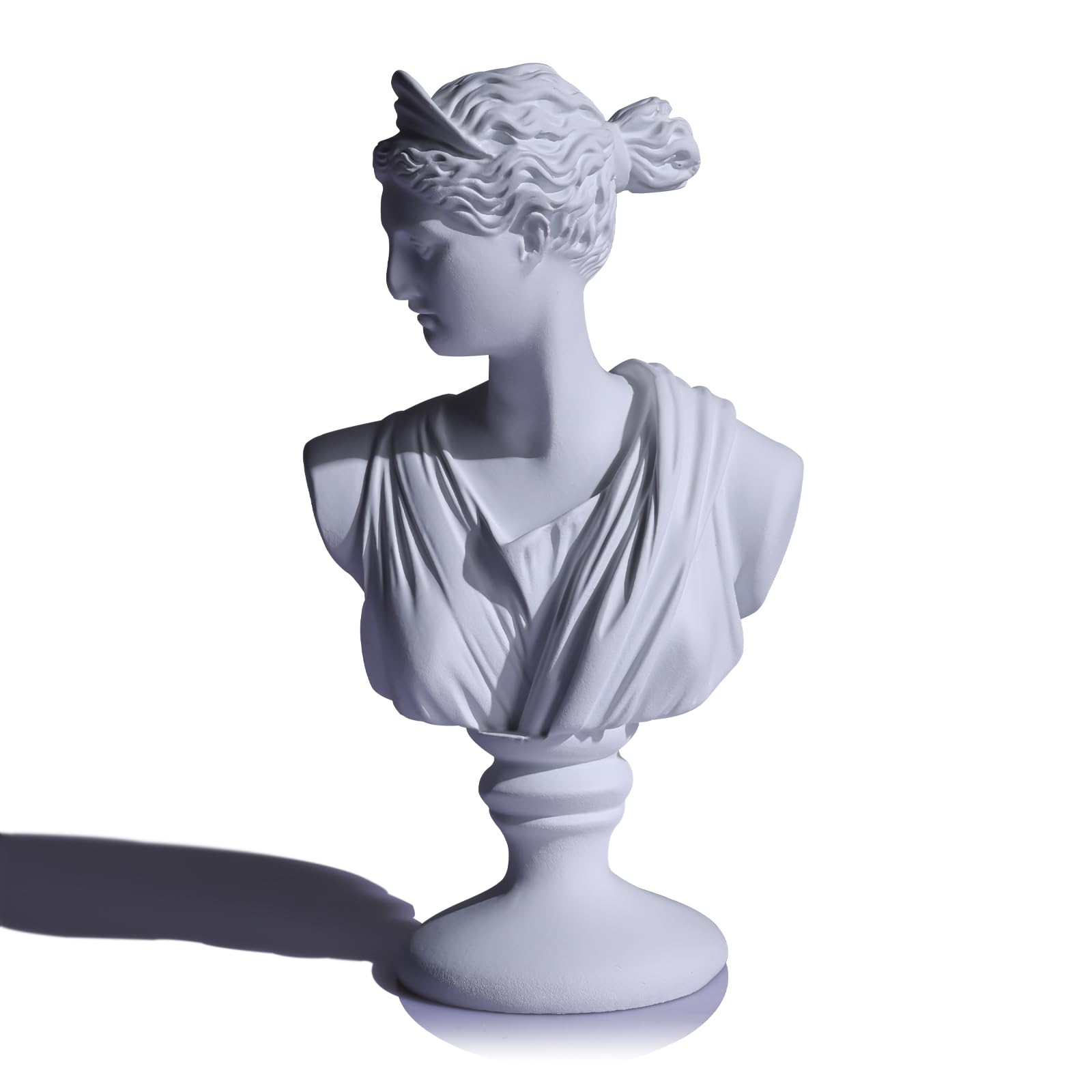 LCCCK 6" H White Aphrodite Bust Statue Classic Greek Mythology Roman Venus Goddess Sculpture, Shelves Renaissance Aesthetic Decor for Small Statues - Dark Academia Bookshelf Room Decor Bust Sculptures