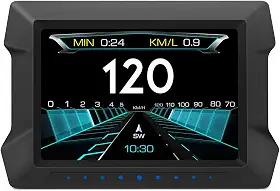 Computador de viagem multifunções P22 Universal Car HUD Head Up Display Medidor de Carro, OBDⅡ Diagnóstico e Medidor de Inclinação Velocímetro Digital Computador de Condução Segura Alarme de Excesso