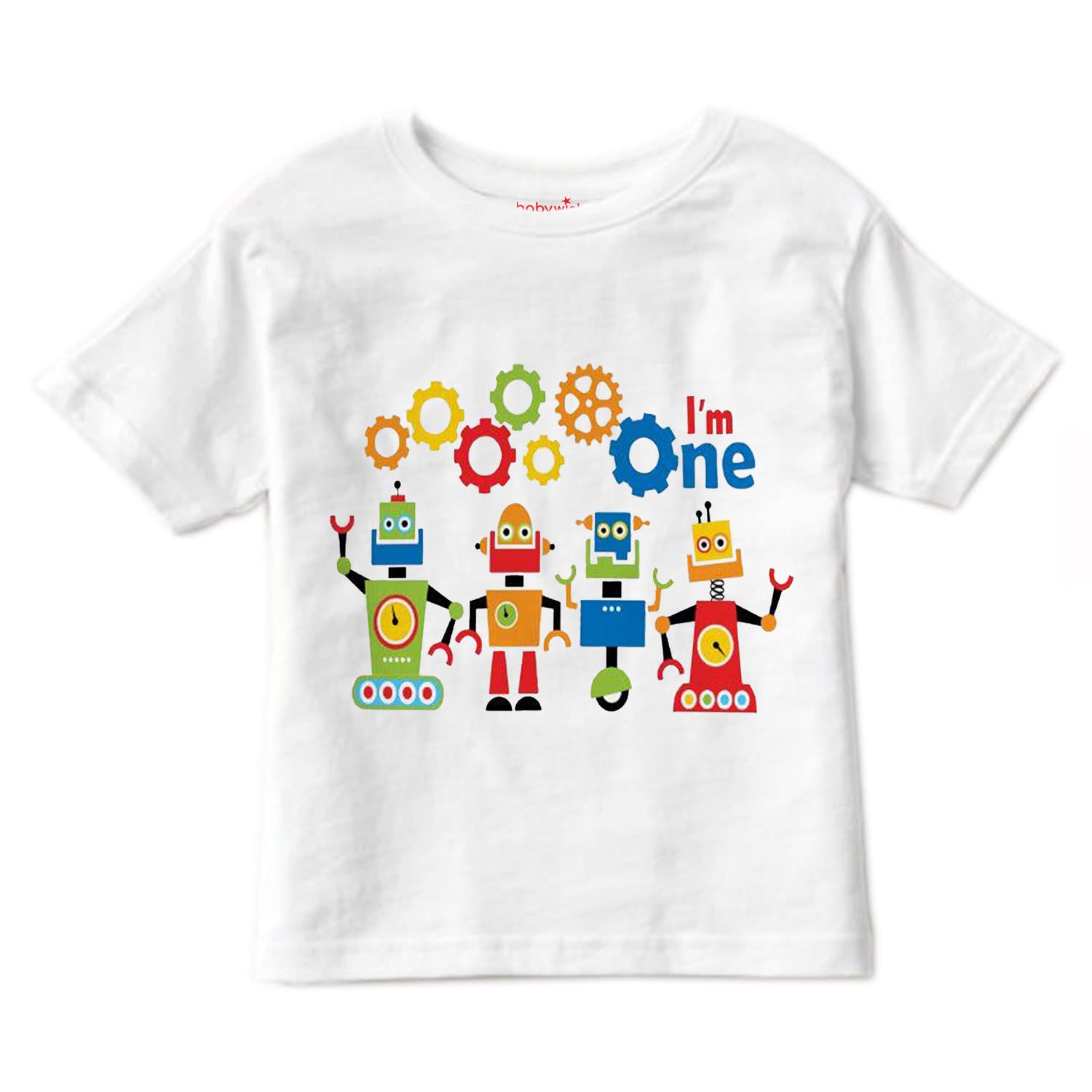 baby wishBirthday T-Shirt for Boy’s and Girl’s T-Shirt Toddler Boys Birthday T-Shirts Short Sleeve Top Kids Clothes Baby Boy T-Shirts WE are ONE Robots Birthday