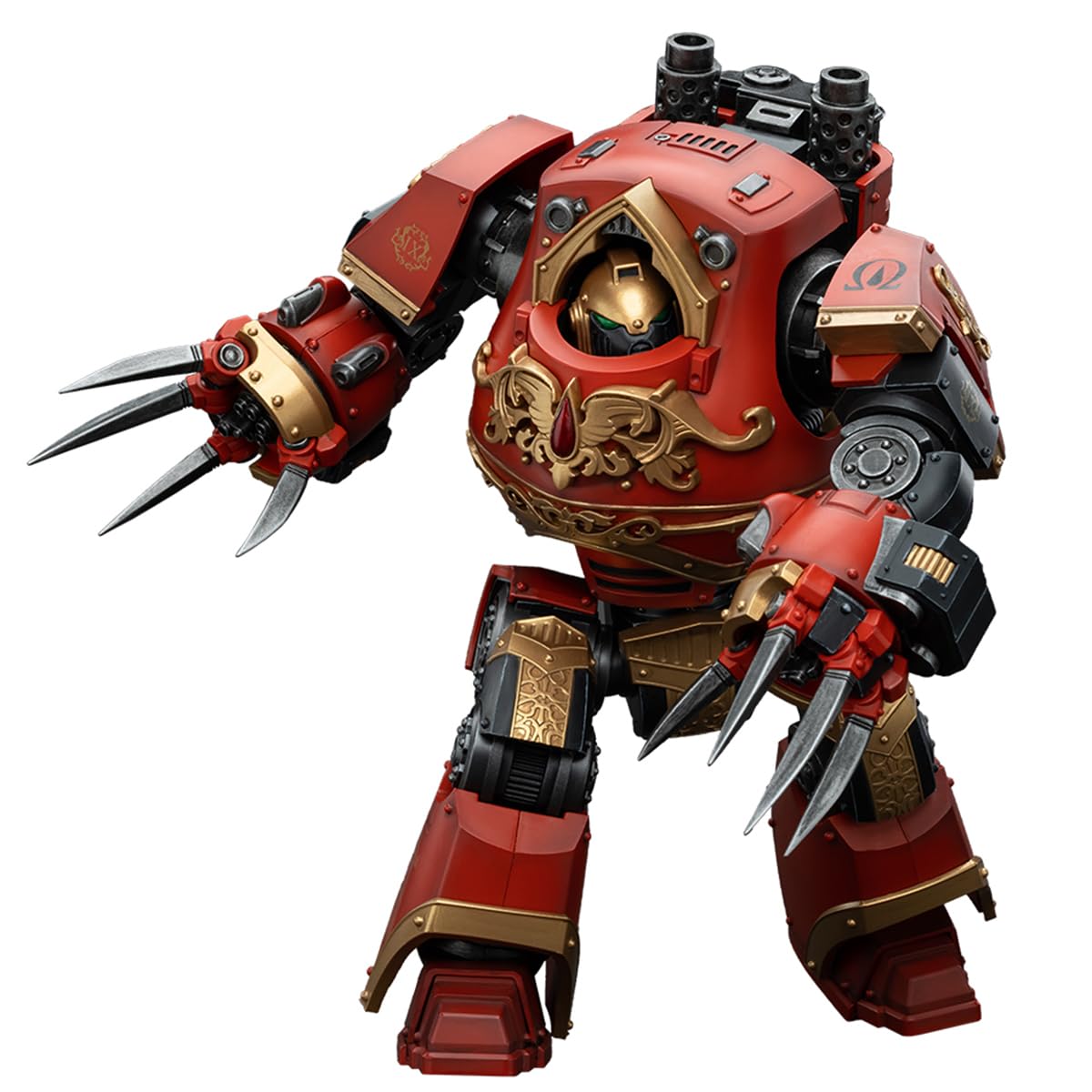 HiPlay JOYTOY Warhammer The Horus Heresy 1/18 Blood Angels Contemptor-Incaendius Dreadnought JT00737 Action Figure Collection Model Gift - Image 3