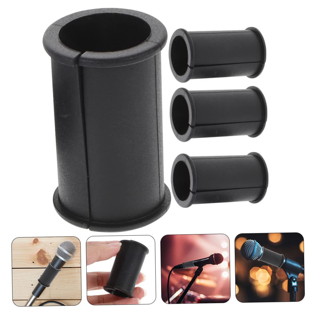 20 Pz Alimentazione Microfonica Asta Microfonica Karaok Microfono Lavalier Parabrezza Morsetto Per Montaggio Su Tavolo Microfono Usb Braccio Del Microfono Gomma Da Cancellare Black CAXUSD