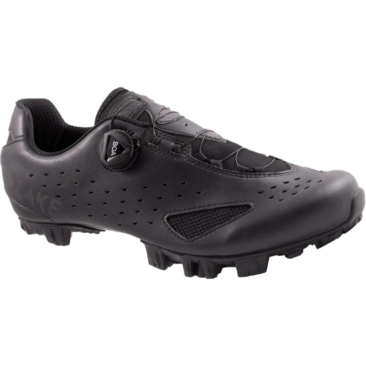 Lake Mx177 Cycling Shoe - Men's Black/Black Reflective, 41.0