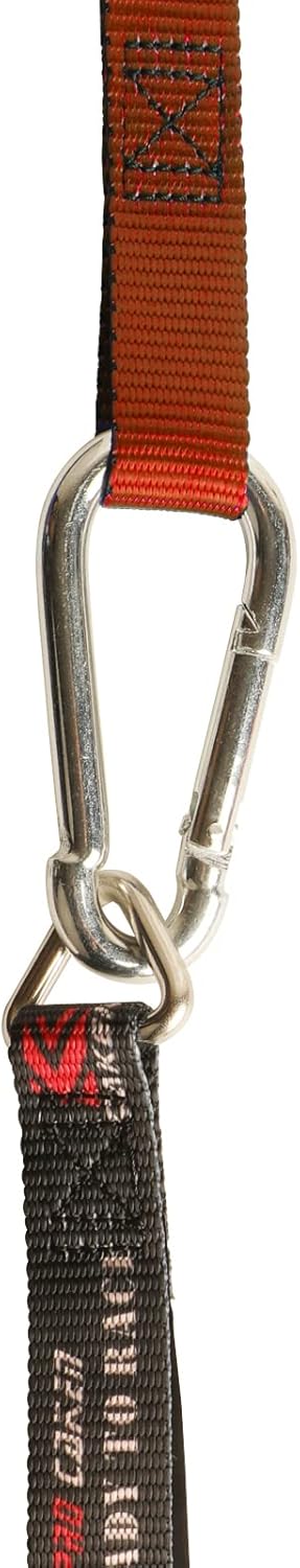 PRO CAKEN 2 PCS 1”Width Soft Loop Motorcycle Tie Down Strap-7ft-1200LB Break Strength,Fit for Moving Cargo,Lawn Equipment, Appliance,Motorcycle,with Premium S-Hook & Ratchet Mechanism-Orange - Image 4