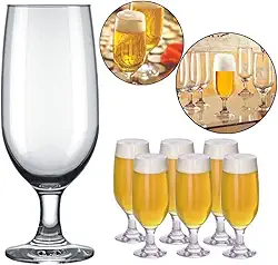 Jogo 6 Taças de Vidro 300ml Cerveja Água Refri Nadir Floripa