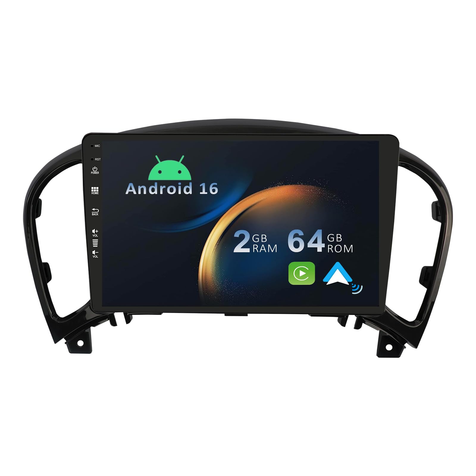 YUNTX Android 14 2 Din Autoradio per Nissan Juke YF15 Infiniti ESQ(2011-2017 )-4G+64G-[Integrato CarPlay/Android auto/DSP]-Gratuiti 4LED Camera-Supporto DAB/Controllo del Volante/360 Camera/MirrorLink