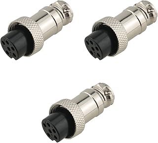 3PCS GX16 6 PIN CB Microphone Plug