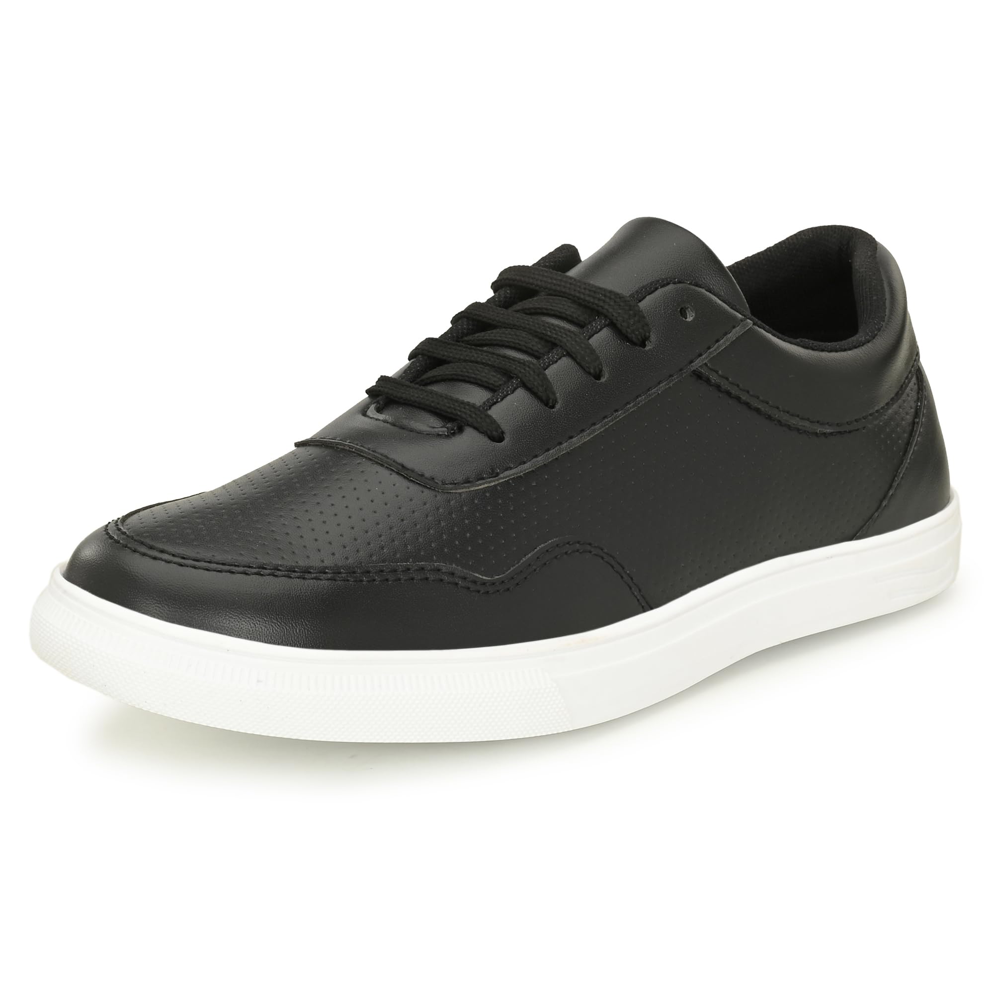 centrino Men's Casual Shoes Fashion Lace Up Non-Slip Flats Trendy Stylish All Day Comfortable Lightweight Sneakers with Extra Comfort on Heel Black Casual Shoe for Mens (6314)-picture-34