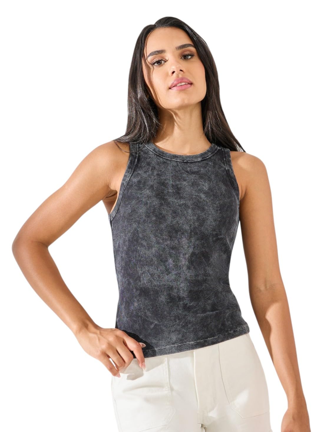 styli Women's Solid Regular Fit Tanks-picture-34