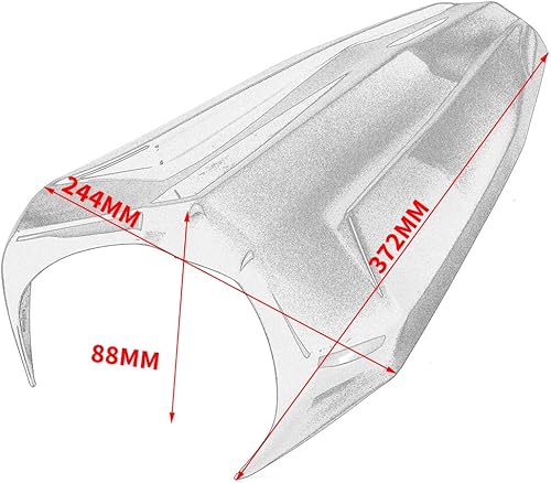 Miniatura 7 de FATExpress V3 YZFR15 - Accesorios para motocicleta para asiento trasero de pasajero, cubierta de carenado para Yamaha YZF R15 YZF-R15 V3 2017 2018