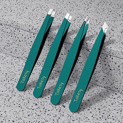 Takesy T03532 Stainless Steel Tweezers For Facial Hair Chin Hair And Eyebrows Plucker thumb #1
