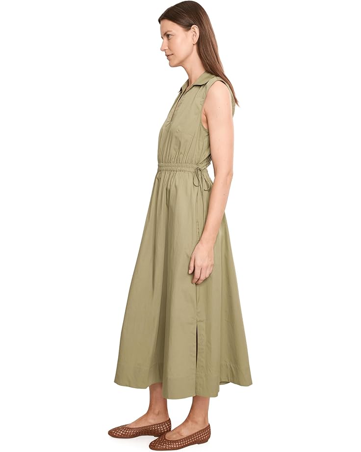 Calvin Klein Sleeveless V-Neck Solid Cotton Midi - #3 of 5