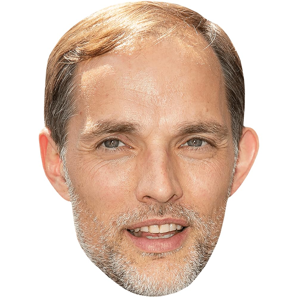 Thomas Tuchel (Smile) Celebrity Mask, Flat Card Face, Fancy Dress Mask