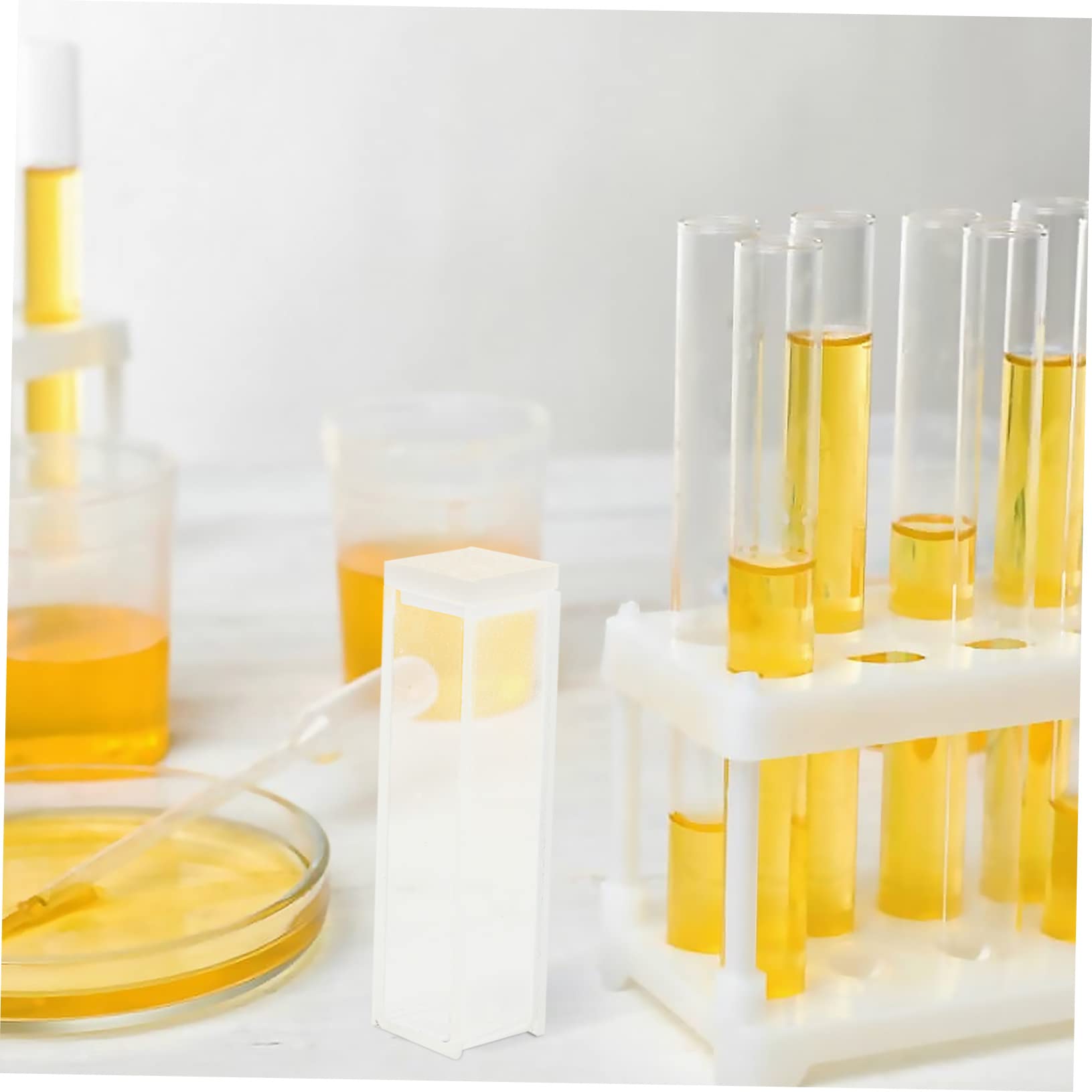 ULTECHNOVO 6pièces Cuvettes Quartz Pour Spectrophotométrie Lecture Précise Laboratoire Haute Transparence Adaptées Aux Mesures Chimiques Et Pharmaceutiques