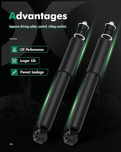 Miniatura 2 de SCITOO Juego de 2 amortiguadores traseros para Murano, amortiguadores y puntales para Nissan Murano Amortiguadores 2003 2004 2005 2006 2007 para