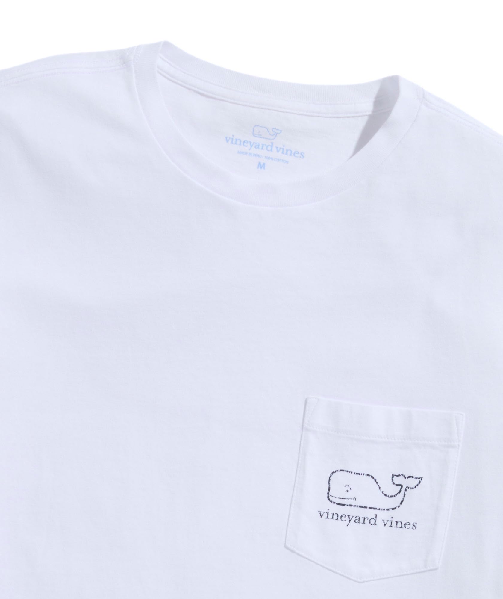 Vineyard Vines Camiseta de Manga Corta con Diseño de Ballena Camiseta Hombre