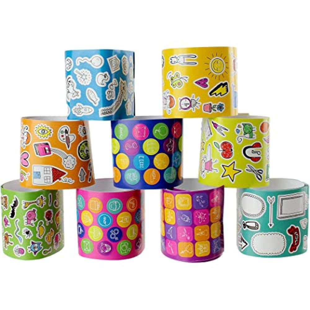 Créateur de génie EC4020 Box of 1000 Multi-Coloured Paper Stickers 5 x 5 x 5.10 cm