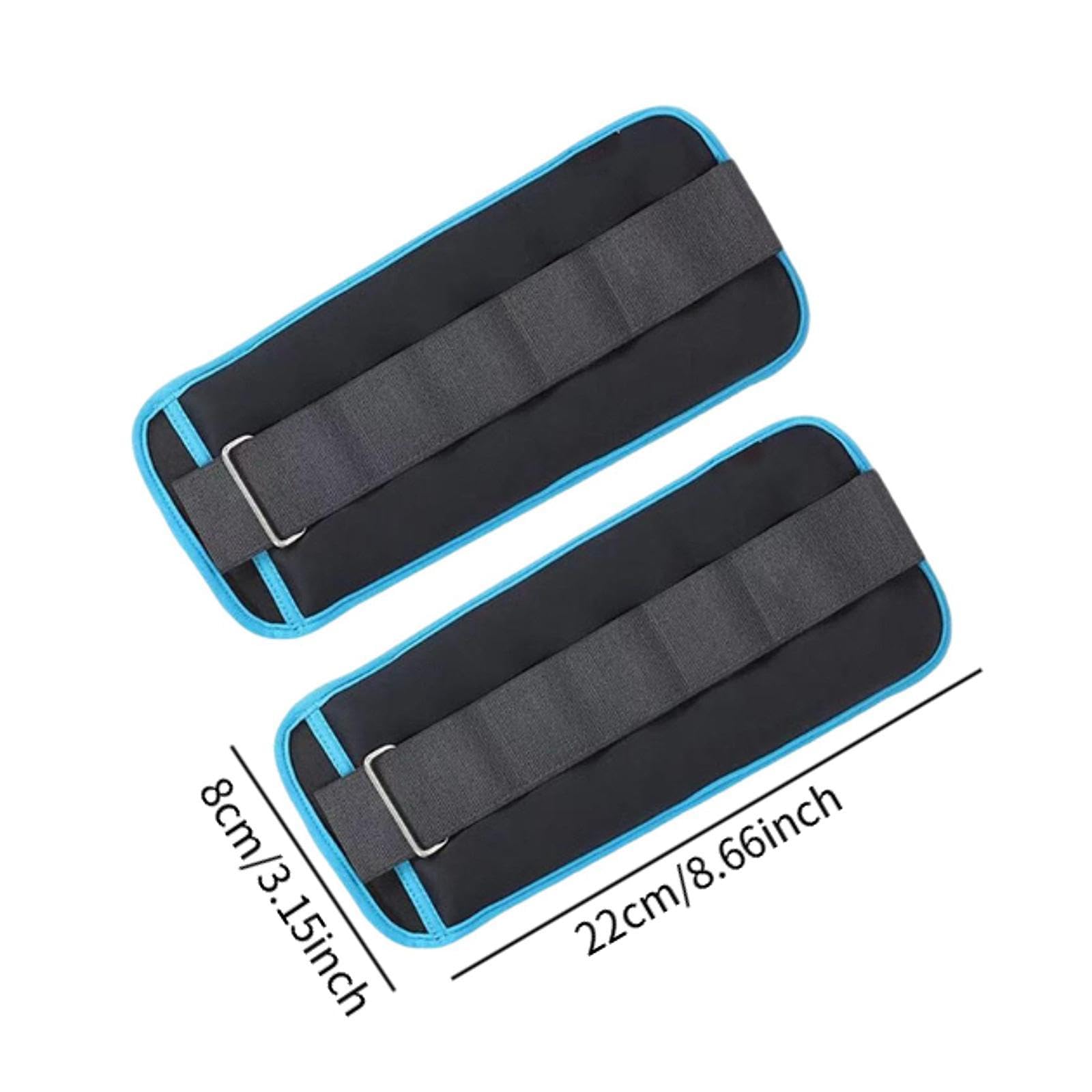1 Paar Verstellbare Fußgelenkgewichte mit Handgelenksgurten Aus Ergonomischem Nylon Neopren, Tragbar für Laufen, Pilates Und Krafttraining. Geeignet F