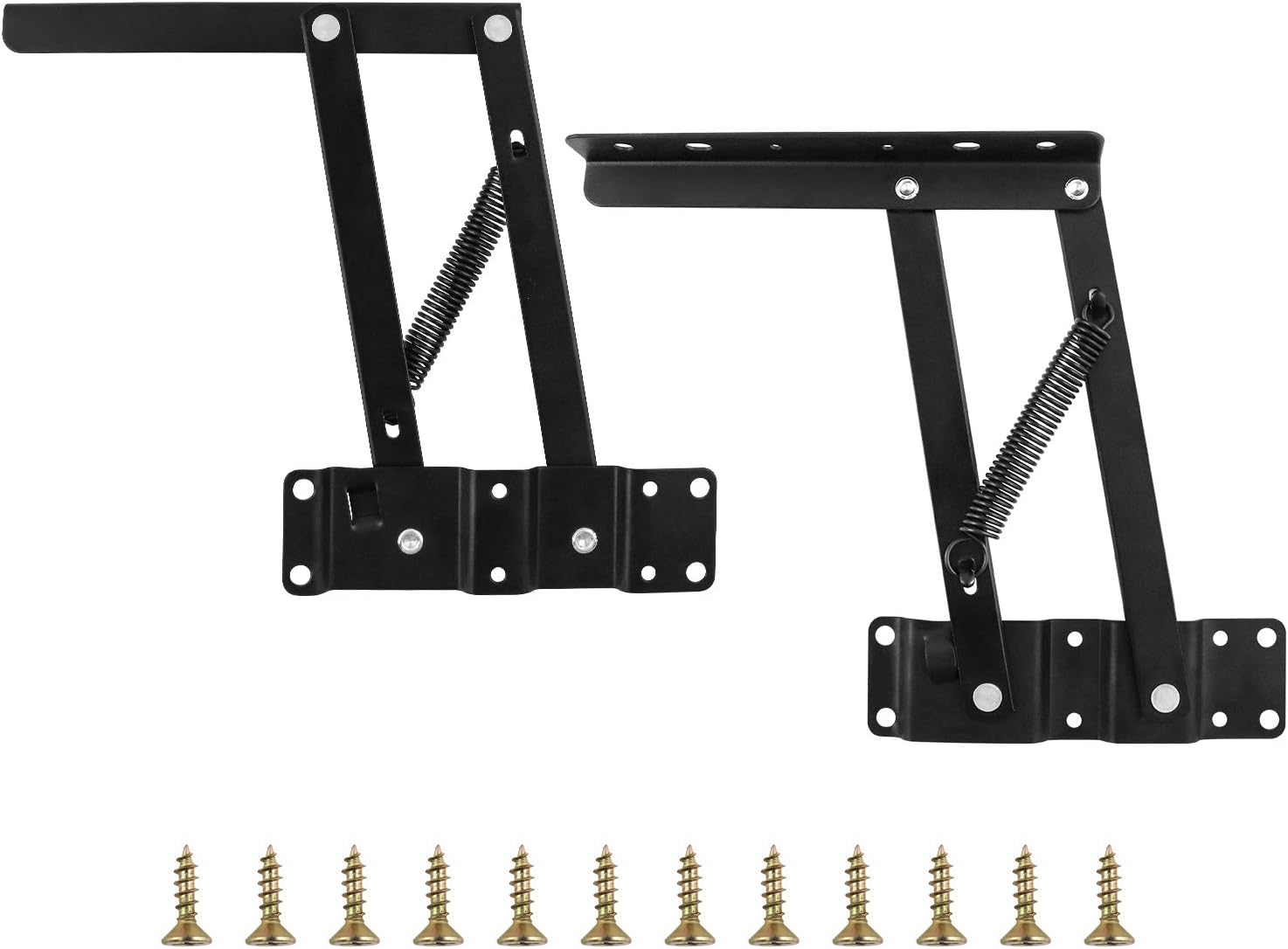 Buy QWORK Folding Lift Up Table Mechanism, 1 Pair Folding Standing Rack