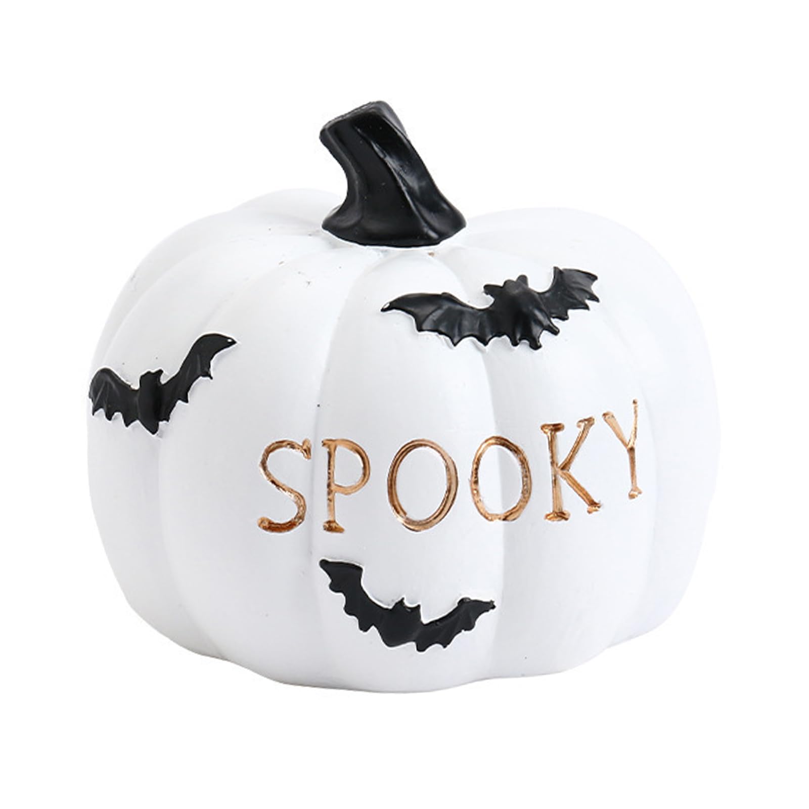 Yhplxyuus Sturdy Resin Pumpkin Sculpture Decors Festival Halloween Pumpkin Resin Figurine Ornament Charm for Seasonal Decorating Decoration