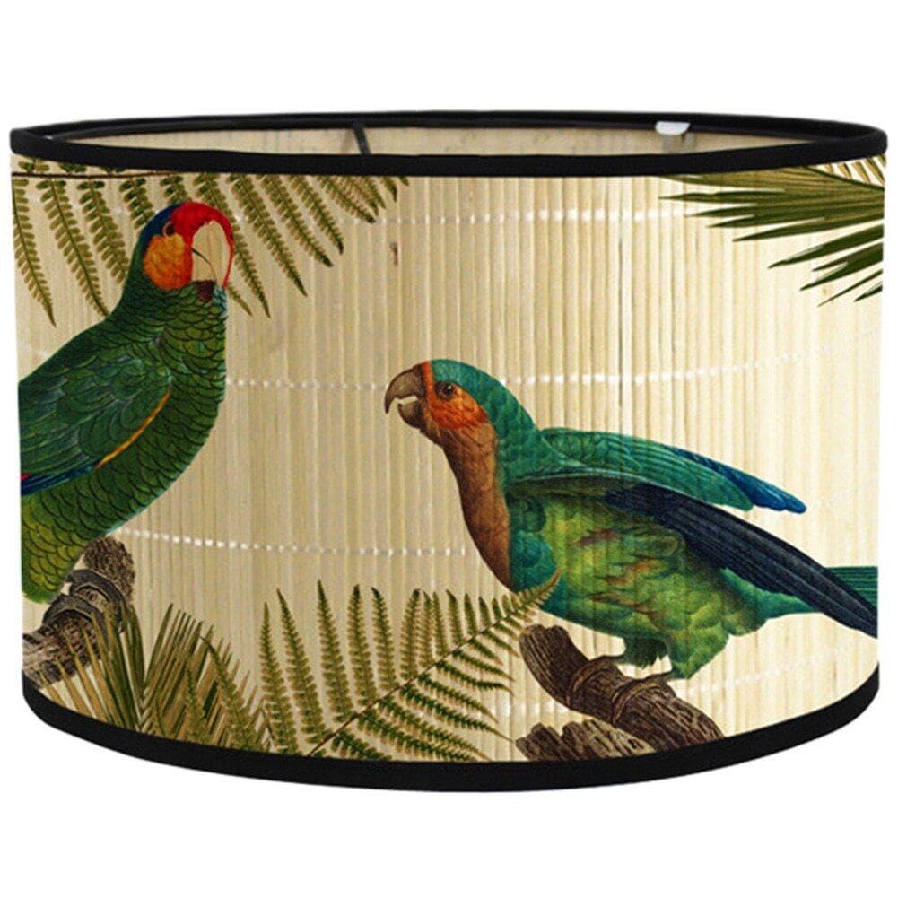 Zghhc Retro Style Flower Printing Lampshade Japanese Style Homestay Decor Drum Print Lamp Shade Chandelier Lamp Cover for E26/e27