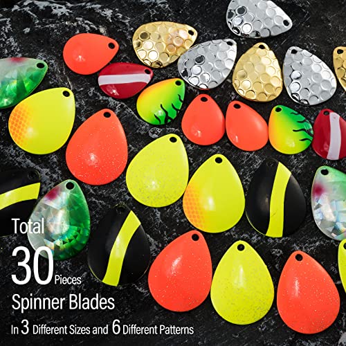 Dr.fish 240 Pieces Walleye Rig Making Kit, Fishing Accessories For Walleye Spinner Crawler Harness, Spinner Blades Rig Floats Clevises Beads #TOP4