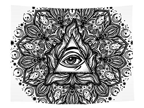 Tapisserie murales Mandala Tenture murale Couvre-lit Salon Décoration Murale pour Chambre Tapisseries décoratives Stickers muraux Affiche 95X73cm Cover