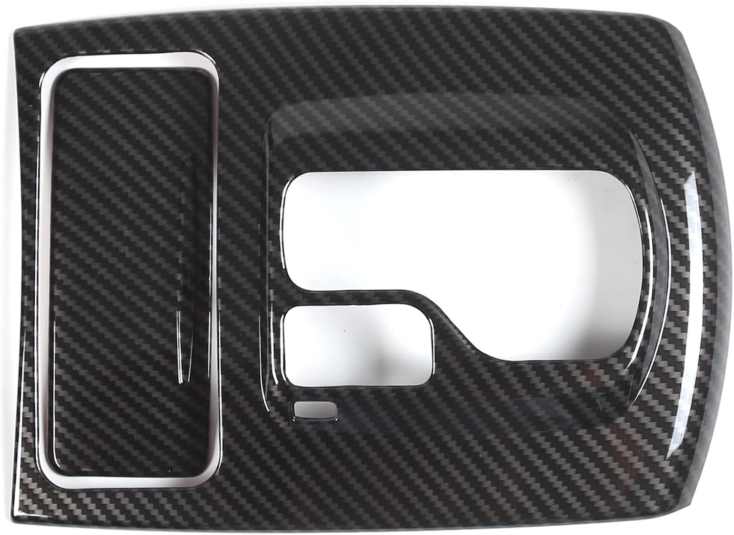 Gear Shift Panel Trim Cover Compatible with Infiniti G37 2009-2013, ABS Plastic Gear Shifter Console Anti-Scratch Frame Cover Accessories (Carbon Fiber Pattern)