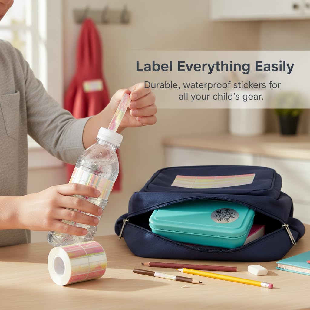 Etichette Adesive con Nome Impermeabili | Adesivo resistente, Etichette Ufficio, Per giocattoli bambini, Per artigiani