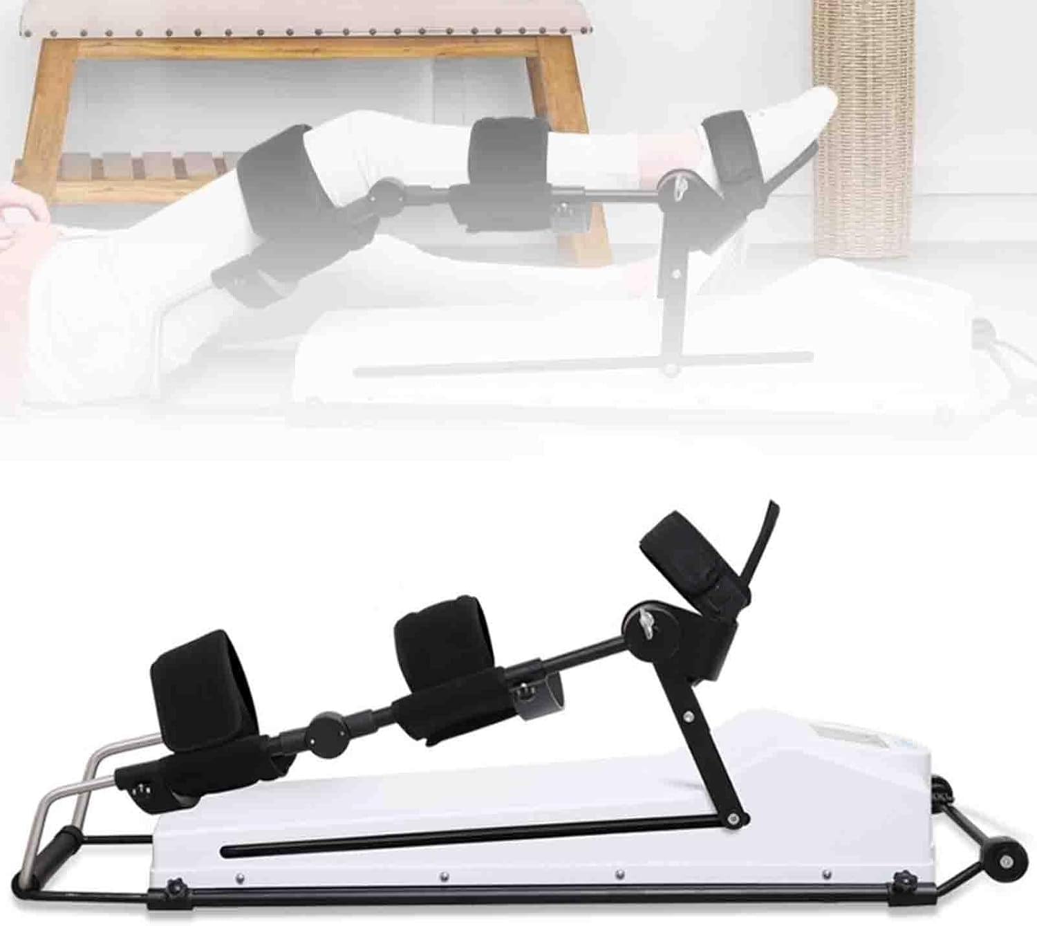 Oiyeknrd Knee Rehabilitation Trainer, Knee Joint Hemiplegia Training Equipment with Remote Control, 0°-120° Angle Adjustment/straightening Exercise, for Joint Stiffness, Post-Fracture L