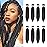 8 Pack Pre Stretched Braiding Hair - 20 80G/Pack Premium Braiding Hair Pre Stretched Extensions, Professional Itch Free Hot Water Setting Perm Yaki Texture Prestretched Hair (1B)