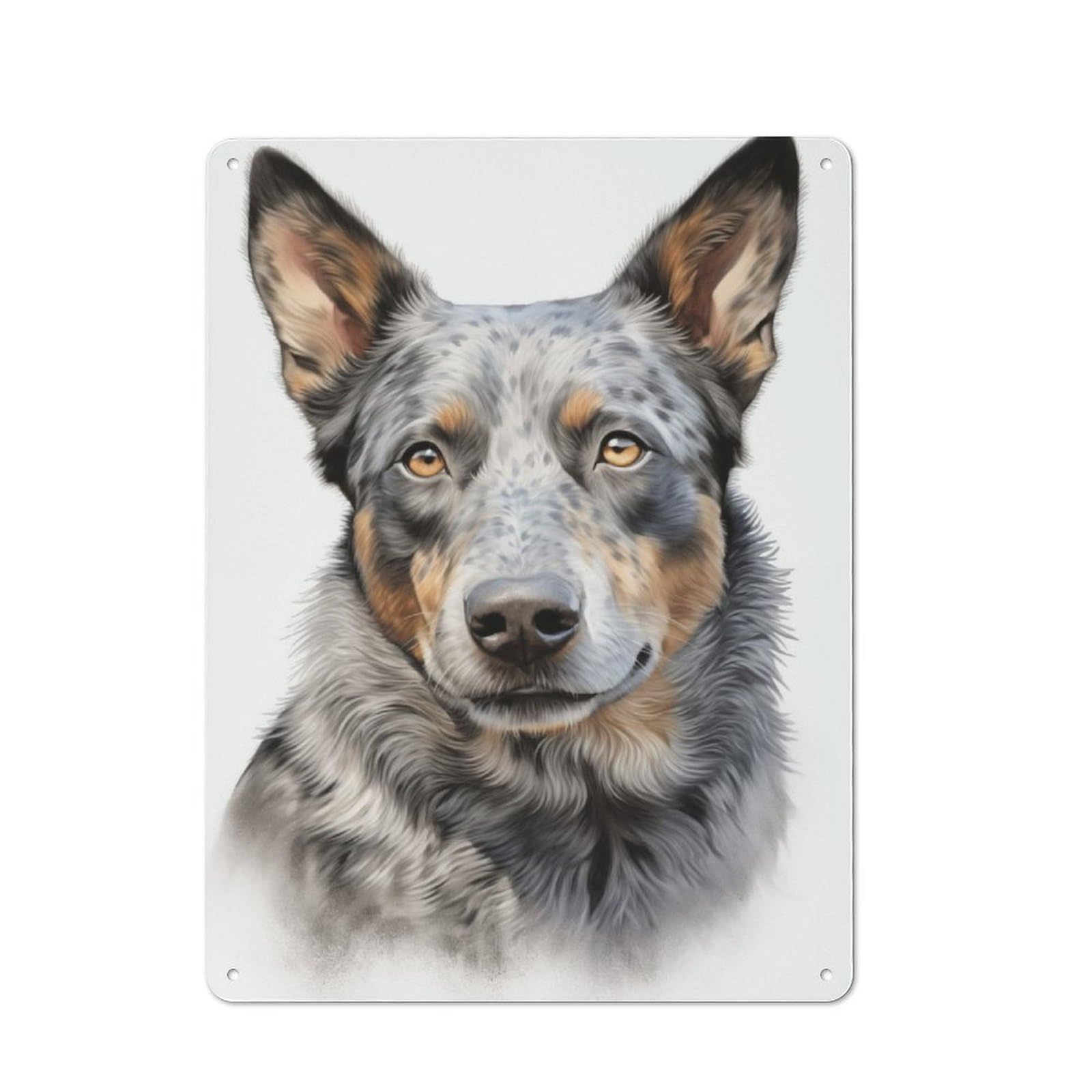 Junmoney Australian Cattle Painting Smart Tin Sign 40X30cm Featuring Office Wall Decor For Workspace, Cafe, Shop Or Desk Area