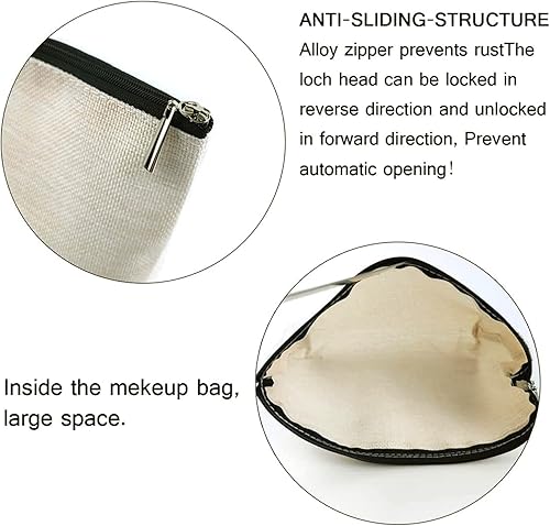 Miniatura 5 de Miujonvy Funda de viaje personalizada con texto fotográfico con bolsa de viaje con cremallera para mujeres y niñas, Beige